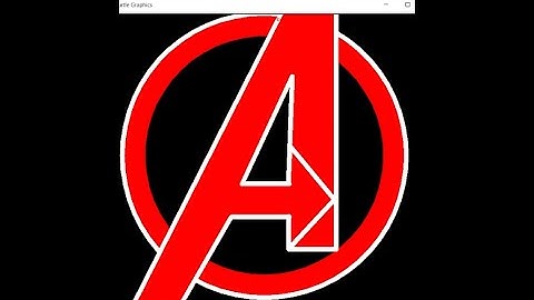 Create Avengers logo Python #python #coding #webdevelopment #ptyhonpattern #pythonlibraries