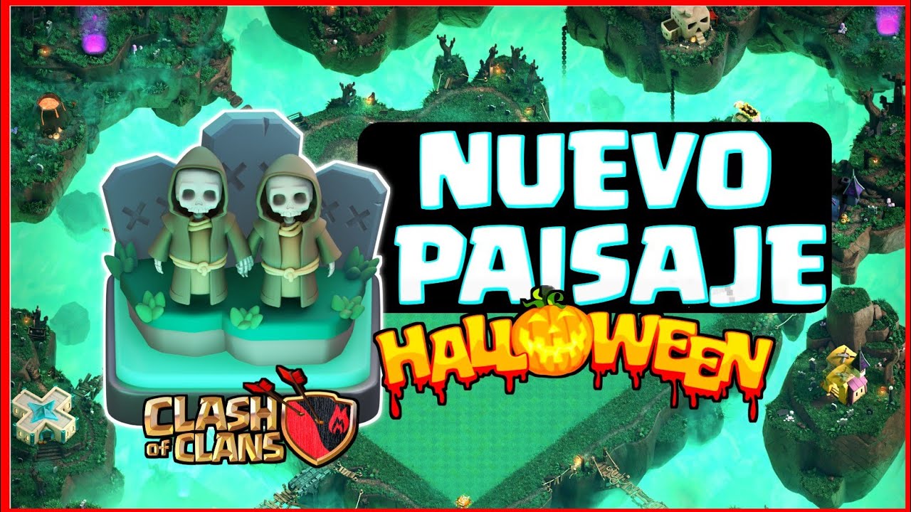 NUEVO PAISAJE de HALLOWEEN 🎃 TENEBROSO ESCENARIO! Clash of Clans