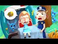 Bees are Chasing Dolly and Friends &amp; Police Officer Helps Kids | Funny Stories for Children