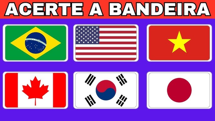 🎌 DE QUE PAÍS É A BANDEIRA?  🚩 50 desafios de multipla escolha