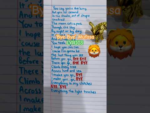 Bye Bye Lyrics