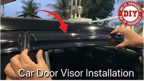 How To Install Car Door Visor | Rain Visor Installation | DIY |