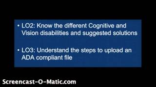ADA Compliance Training: Video 2 of 6