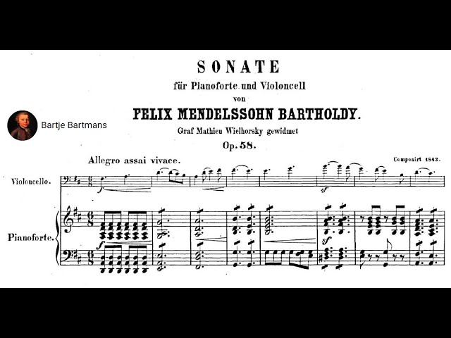Mendelssohn - Cello Sonata No. 2, Op. 58 (1843) - YouTube