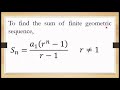 Math 10    geometric series