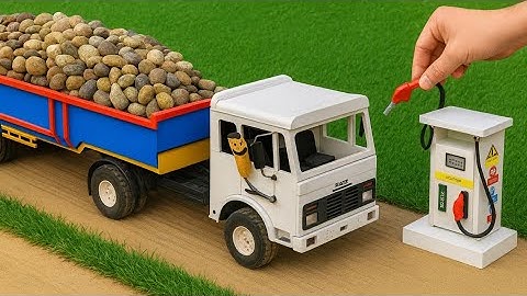 DIY Mini Truck Builds Strong Cement Bridge | Creative Engineering Construction Project