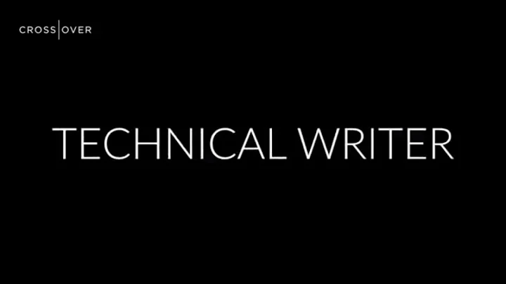 CROSSOVER Technical Writer from Reuben Borg