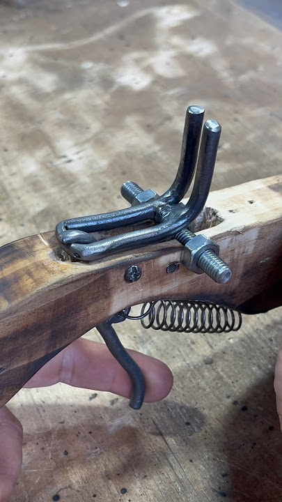 Handmade a Simple trigger mechanism # Craft # DIY # Slingshot Trigger # Scrap Metal