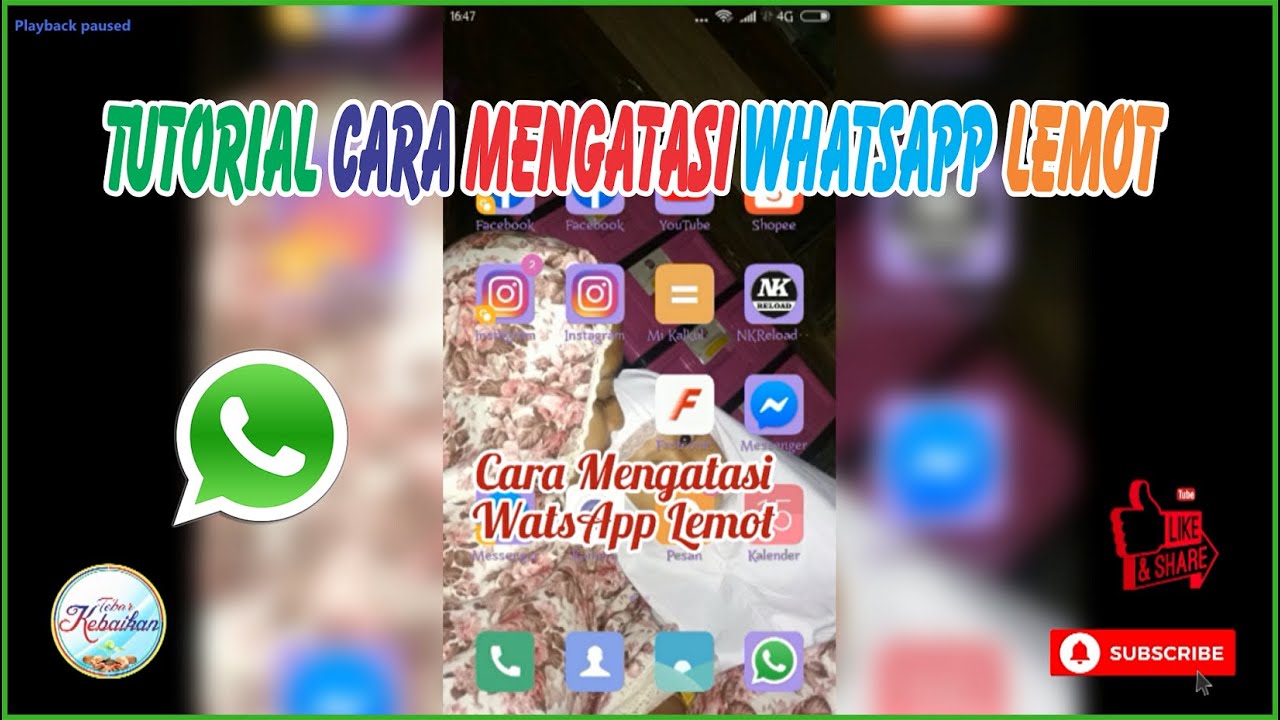 Tutorial Mengatasi WhatsApp Lemot dengan Mudah | Tanpa Menghapus Pesan