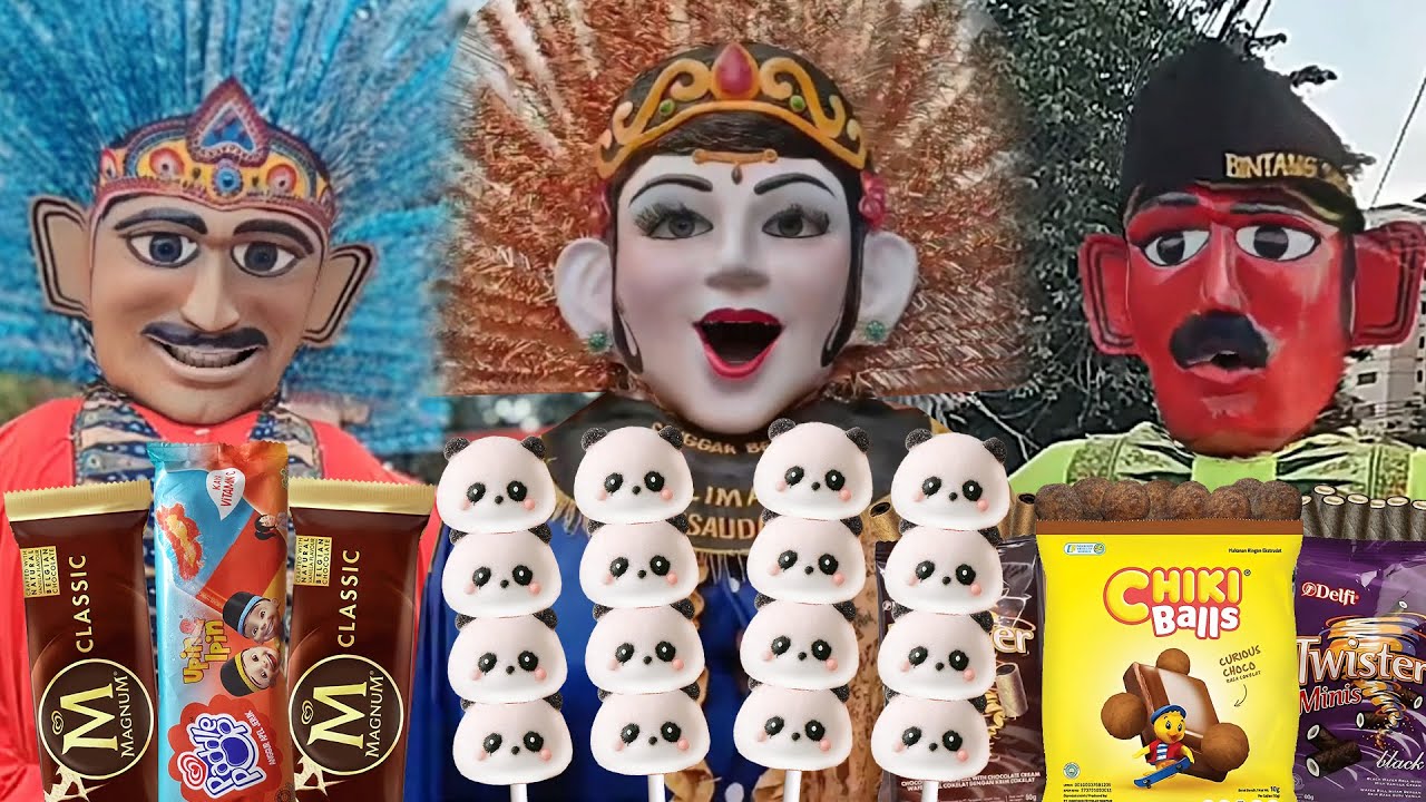 32:06 Menit Kompilasi Ondel Ondel DKI Makan Es Cream , Chiki dan Permen Yuppi , ondel-ondel betawi