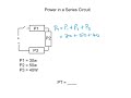 Power in a Series Circuit