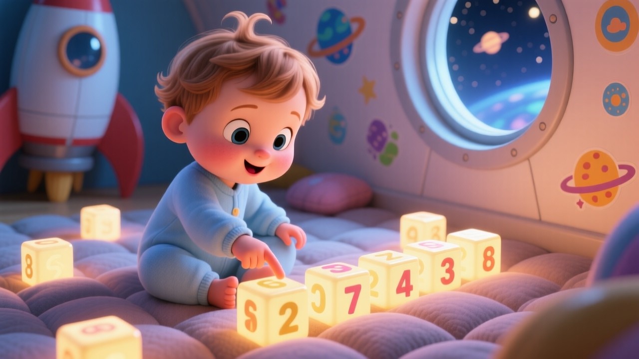 Space 123 Rocket Run 🚀🌌 | Learn Numbers for Kids | Counting Song for Children