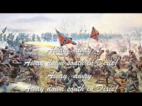 Confederate Song - I Wish I Was In Dixie Land (with lyrics)