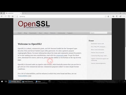 Installation und Konfiguration von OpenSSL