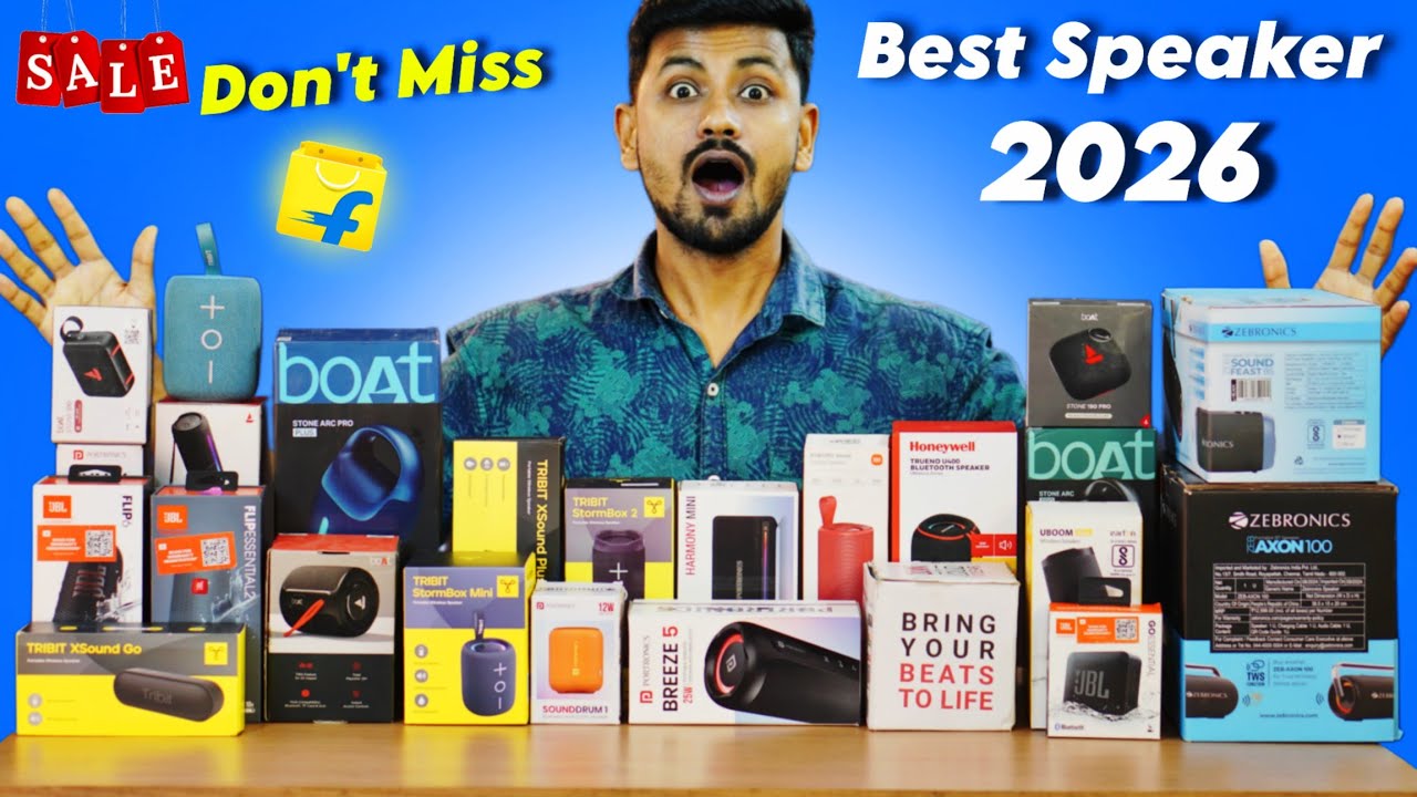 TOP 8 ⚡Best Bluetooth Speaker in 2026 India (Don't miss) 😳 Best Speaker ...