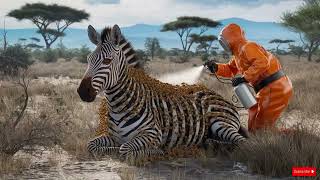 Zebra in Danger: Thousands of Bees Attack, Rescue Team Responds!