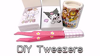 How to Make DIY Sticker Tweezer for Journal Tweezer | Fidget Toys | Handmade Crafts