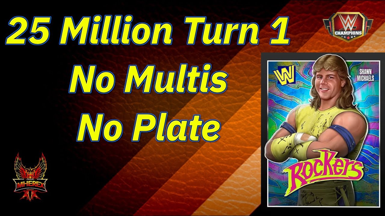 Rocker 25 No Plate No Multis & 25 Million Damage Turn 1