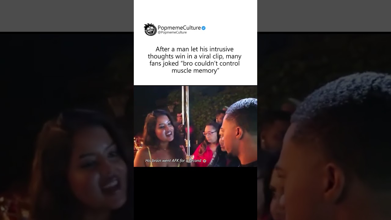 Bro lets intrusive thought win in a viral clip fans react"Bro couldn't control muscle memory"#viral