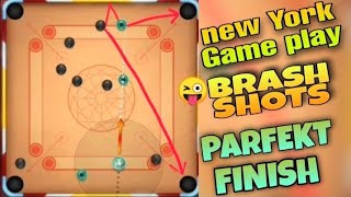 Carrom pool miniclip/khatarnak game play perfect finish New York brash shots CARROM KING 🔥 screenshot 4