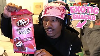 Duke Dennis Tries Exotic Snacks For The First Time!