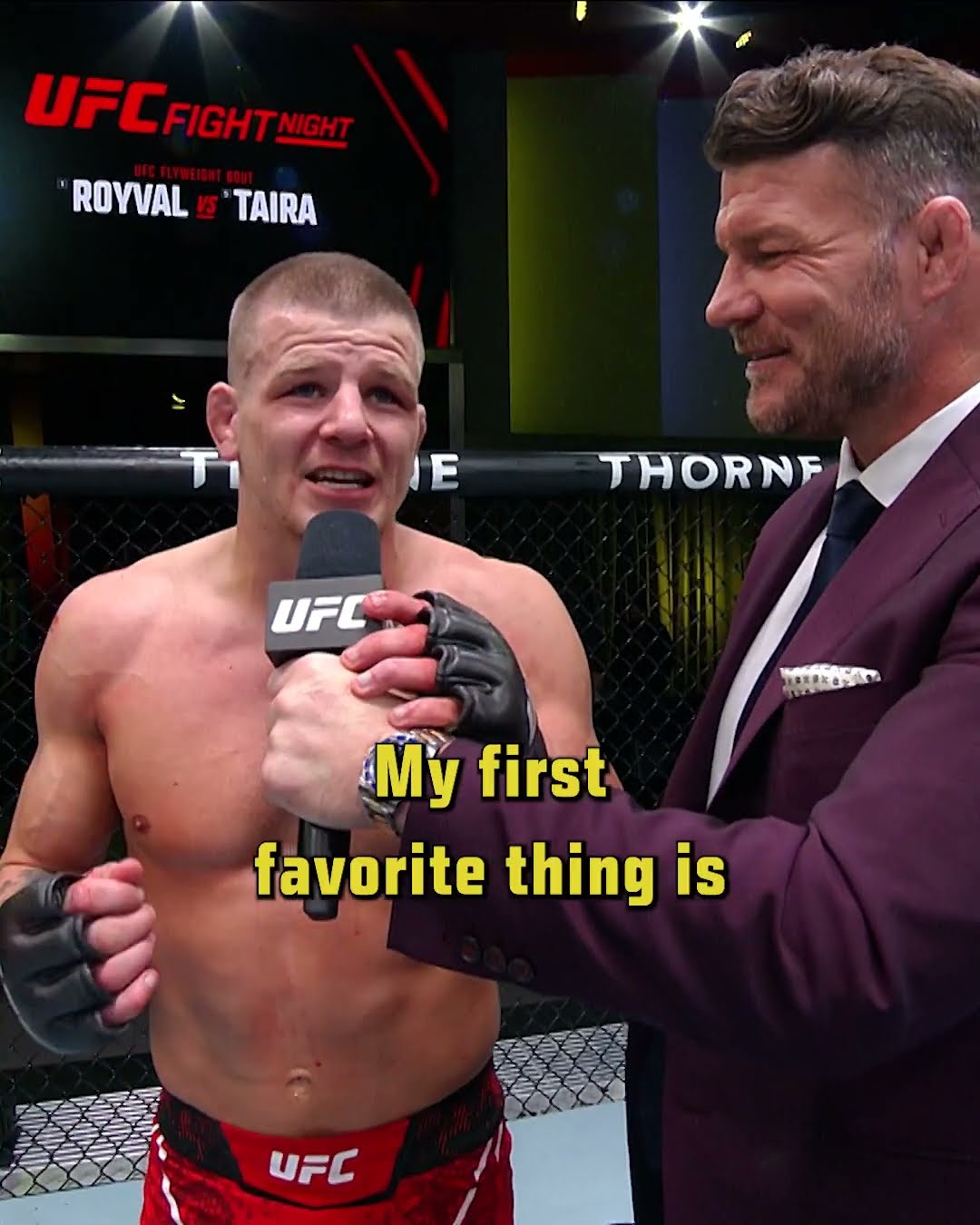 'You can bounce a quarter off of it' ? #ufc