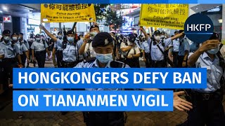 Hongkongers defy ban on Tiananmen Massacre vigil: I want to take as many steps as possible