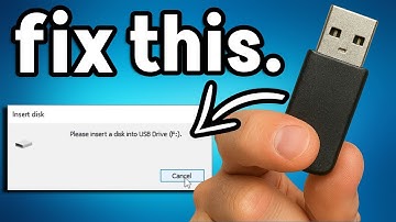 How To Fix Please Insert A Disk Into USB Drive Problem   Unallocated USB Drive Space Fix in Windows