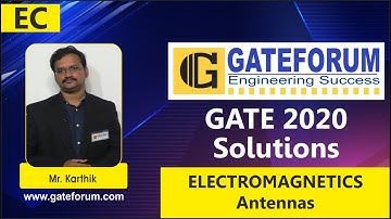 GATE 2020 Video Solutions I Electronics and Communication Engineering I Electromagnetics I Q 51