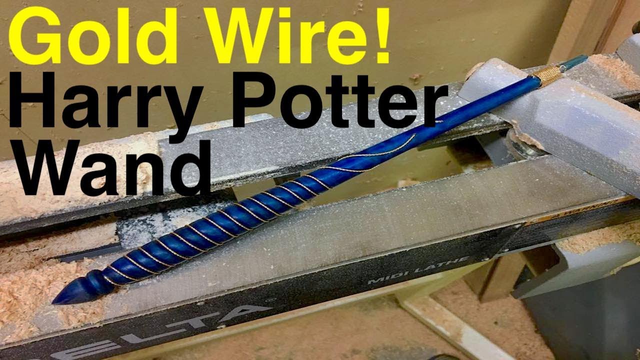How to make a Gold Wire Wrapped Harry Potter wand: Kodama Woodworks Episode 1