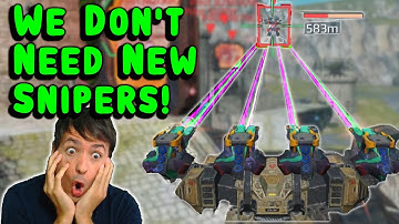 3 New Sniper Weapons WR DONT NEED! War Robots Test Server Gameplay