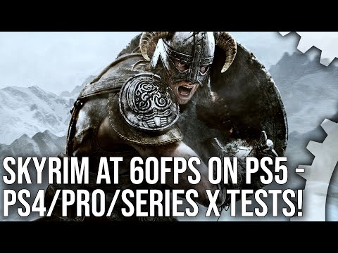 Skyrim at 60FPS on PlayStation 5 Back Compat vs Xbox Series X, PS4 Pro and PS4!