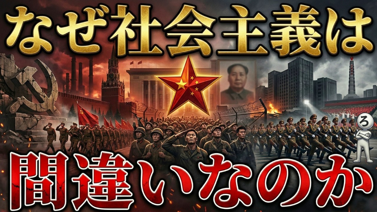 なぜ社会主義は失敗に終わったのか？【崩壊、破算、大飢饉…】