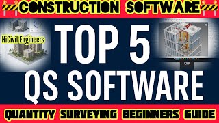 Top 5 Quantity Surveying Software  #civilqs #jshabiman