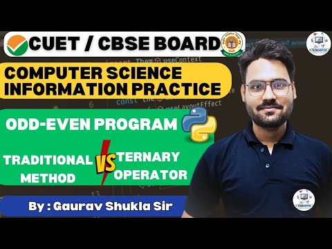 Python Odd-Even Check – Traditional vs One Line Trick!🔥 | By Gaurav Shukla Sir | Techshpere