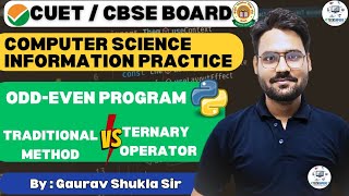 Python Odd-Even Check – Traditional vs One Line Trick!🔥 | By Gaurav Shukla Sir | Techshpere