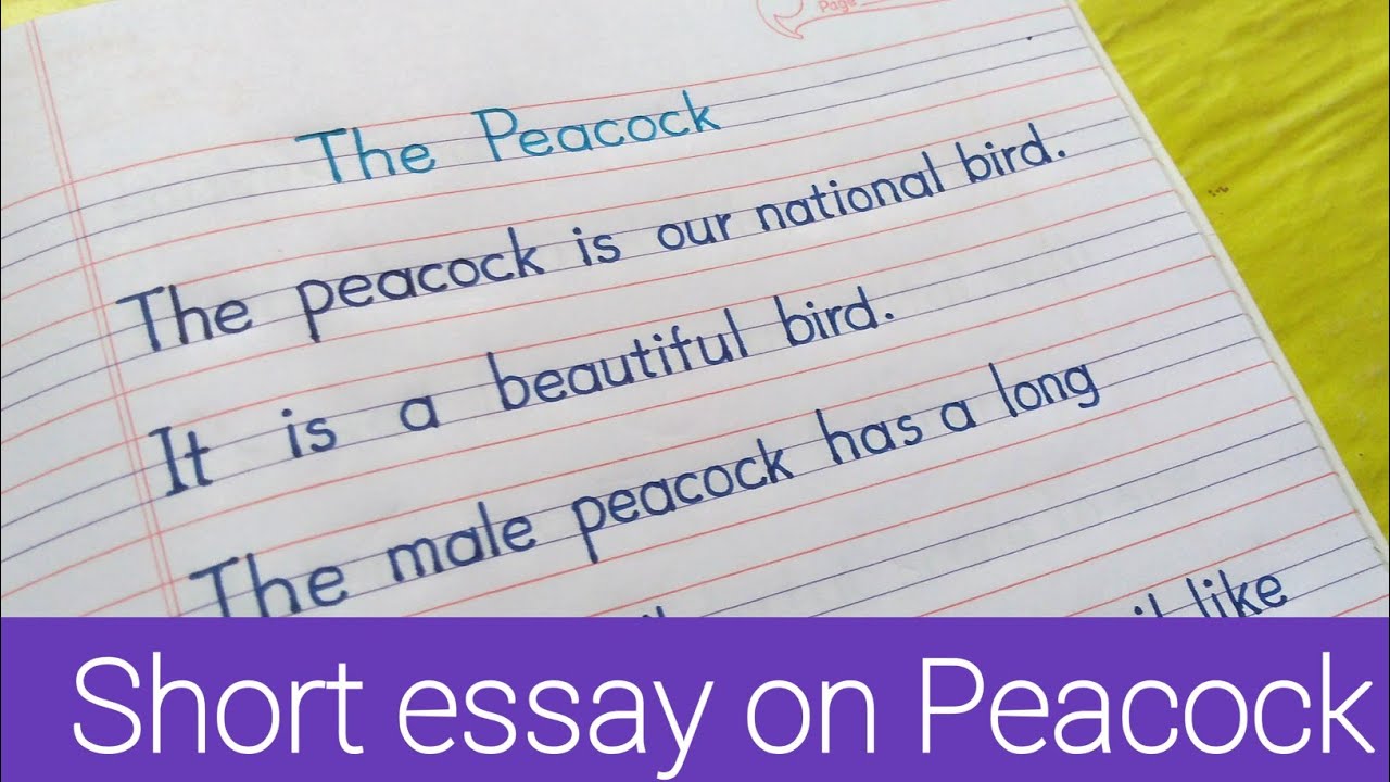 essay on peacock 150 words