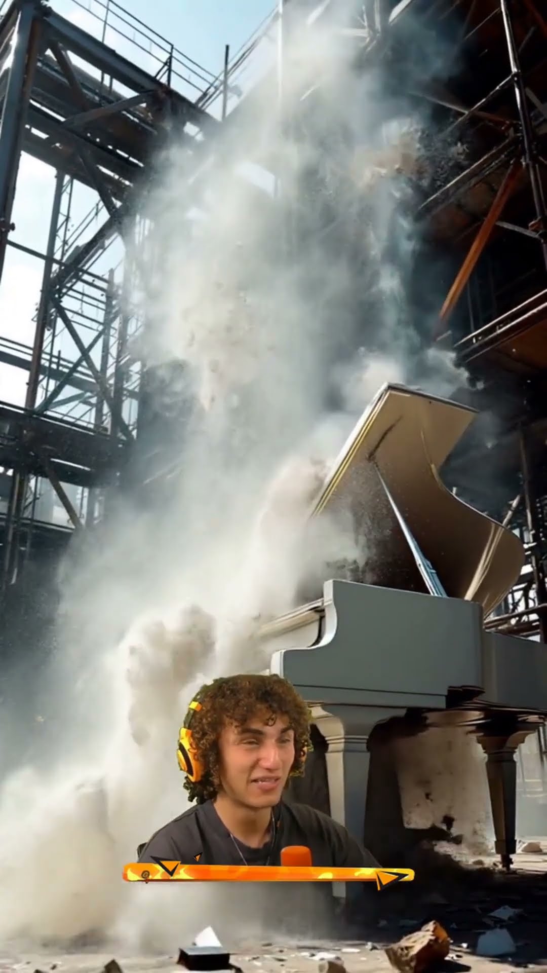 Piano COLLAPSES Entire Construction!