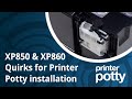 XP850 - XP860 waste ink kit installation - Specific steps for our Printer Potty instructions.