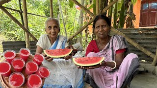 গরমকালে এইভাবে বানিয়ে ফেলুন তরমুজের শরবত । Bengali Recipe