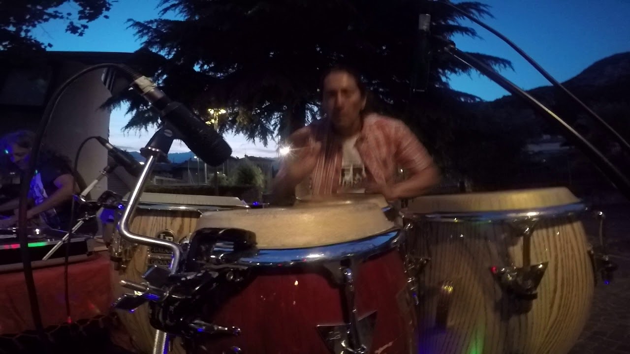 Ricky Comanche  Live Percussion a Nato Torbole al'' Afro  Funky 01 06 19