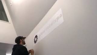 Dimensional letter install
