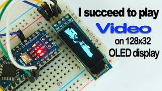 How to PLAY any Video on a 128x32 OLED Display
