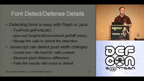 DEFCON 18: Browser Based Defenses 2/4