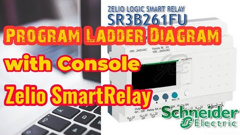 Program Ladder Diagram Zelio Smart Relay dengan tombol console.