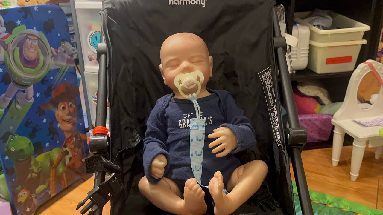 Reborn Logan Zachary and Islas new stroller 