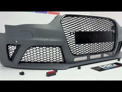 Бампер передній Audi A4 B8.5 2012-2015 RS4 дизайн, видео 1