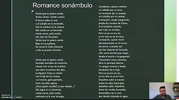 ¿Qué significa el color verde en el poema Romance sonámbulo?