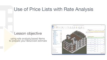 PriMus-IFC Tutorial - Use of Price Lists with Price Analysis - ACCA software