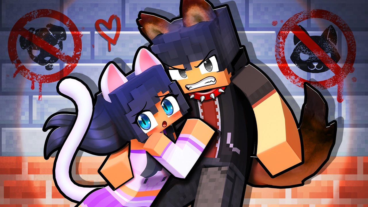 ⁣Cat and Dog FORBIDDEN LOVE!